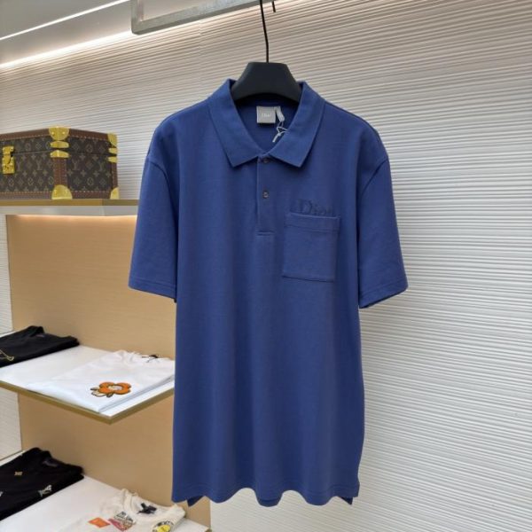 designer,replica,clothing,fake,1:1,lv,luxury,high quality Dior polo shirt with embroidered lettering on the chest (6JKKKI)