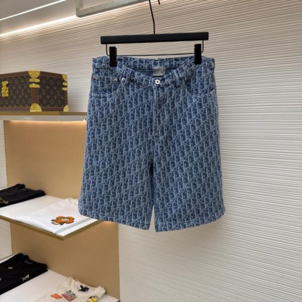 designer,replica,clothing,fake,1:1,lv,luxury,high quality Dior Fluffy Jacquard Cotton Blend Twill Shorts (13DEED)