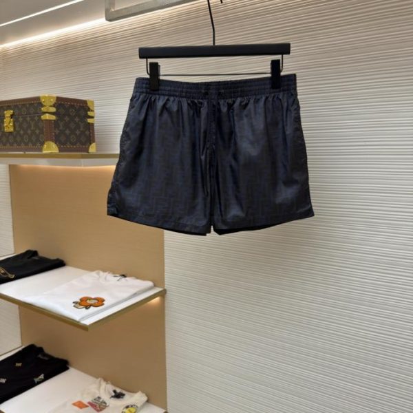 designer,replica,clothing,fake,1:1,lv,luxury,high quality Fendi all-over logo nylon swimming shorts (52VUN9)