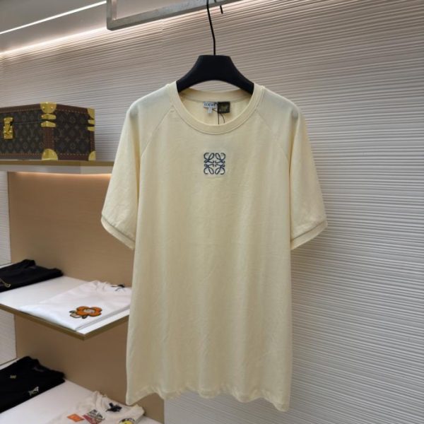 designer,replica,clothing,fake,1:1,lv,luxury,high quality Loewe Anagram Mosaic Embroidered Short-Sleeve T-Shirt (DYEI8A)