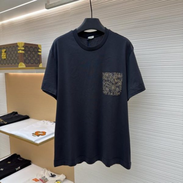 designer,replica,clothing,fake,1:1,lv,luxury,high quality Moncler Paisley Print Cotton Short-Sleeve T-Shirt (42LH6E)