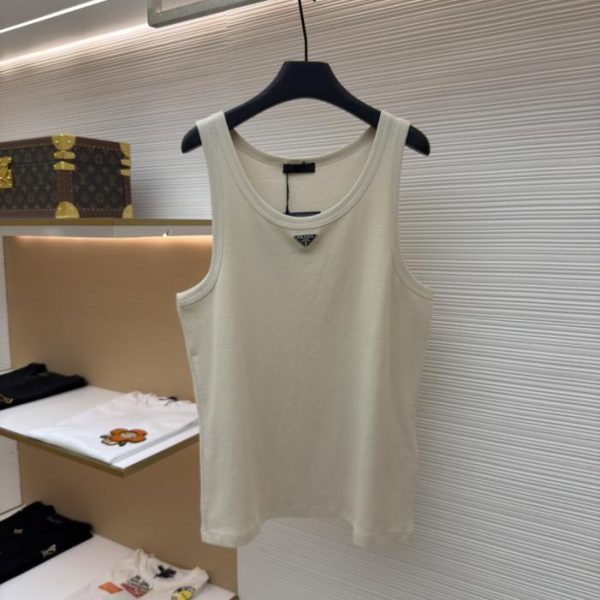 designer,replica,clothing,fake,1:1,lv,luxury,high quality Prada vest with the triangle logo on the chest (WTB4QG)