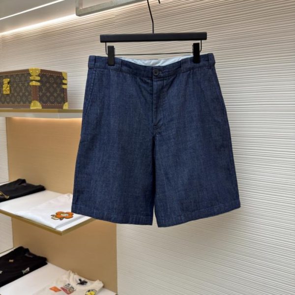 designer,replica,clothing,fake,1:1,lv,luxury,high quality Prada Chambray Denim Shorts (3F44WD)