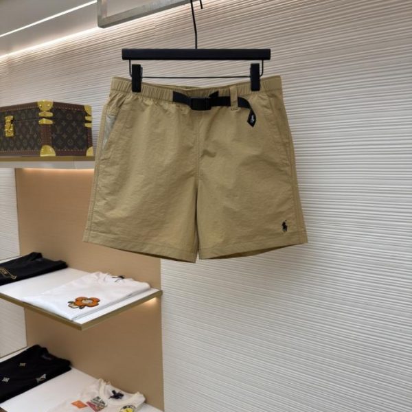 designer,replica,clothing,fake,1:1,lv,luxury,high quality Ralph Lauren Logo Embroidered Webbing Buckle Casual Shorts (R1UKD3)
