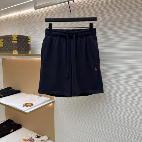 designer,replica,clothing,fake,1:1,lv,luxury,high quality Ralph Lauren logo embroidered shorts (XFSYA9)