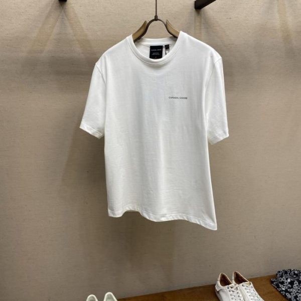 designer,replica,clothing,fake,1:1,lv,luxury,high quality Canada Goose Print Short-Sleeve T-Shirt (OQS0LE)