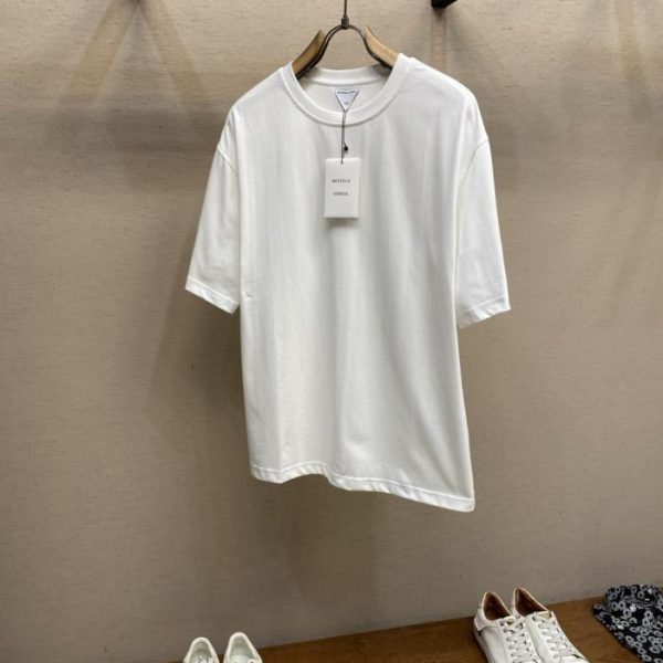 designer,replica,clothing,fake,1:1,lv,luxury,high quality BV Knitted Triangle Crew Neck Short-Sleeve T-Shirt (4M2QRW)