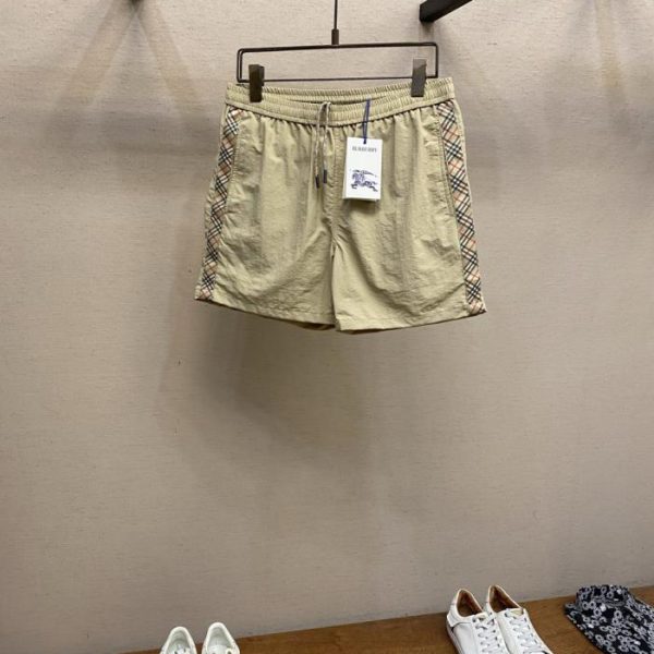 designer,replica,clothing,fake,1:1,lv,luxury,high quality Burberry drawstring check swim trunks (2SKBBO)