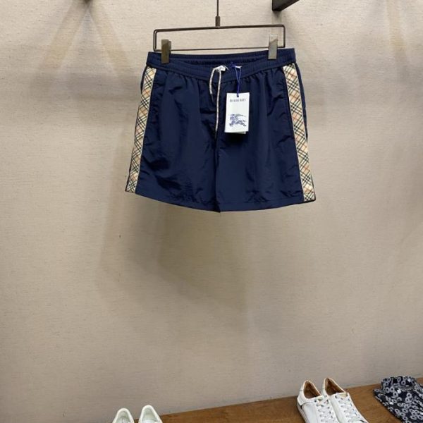 designer,replica,clothing,fake,1:1,lv,luxury,high quality Burberry drawstring check swim trunks (T1MAM3)