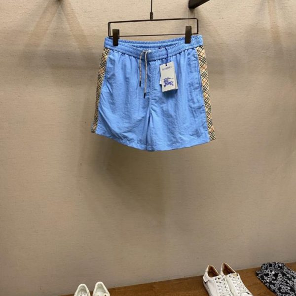 designer,replica,clothing,fake,1:1,lv,luxury,high quality Burberry drawstring check swim trunks (UD8YVK)