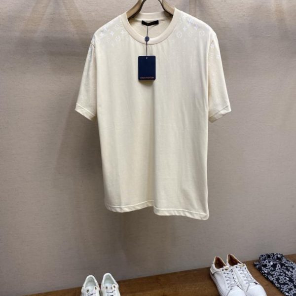 designer,replica,clothing,fake,1:1,lv,luxury,high quality LV Monogram Gradient Print Cotton Short-Sleeve T-Shirt (TW7O09)