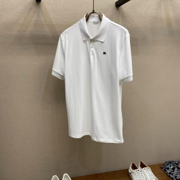 designer,replica,clothing,fake,1:1,lv,luxury,high quality Burberry Polo Shirt with Metallic Equestrian Logo (BJFS4V)