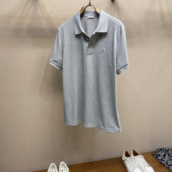 designer,replica,clothing,fake,1:1,lv,luxury,high quality Moncler logo patch polo shirt (YA6LV0)