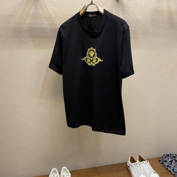 designer,replica,clothing,fake,1:1,lv,luxury,high quality New Versace short-sleeved T-shirt (6DA8W5)