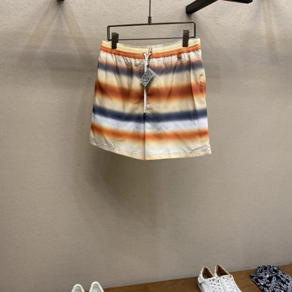 designer,replica,clothing,fake,1:1,lv,luxury,high quality Loewe gradient striped beach shorts (GQUY37)