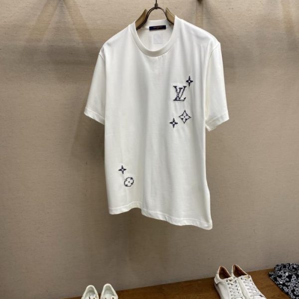 designer,replica,clothing,fake,1:1,lv,luxury,high quality This lightweight summer cotton T-shirt from Louis Vuitton (KBDZYW)