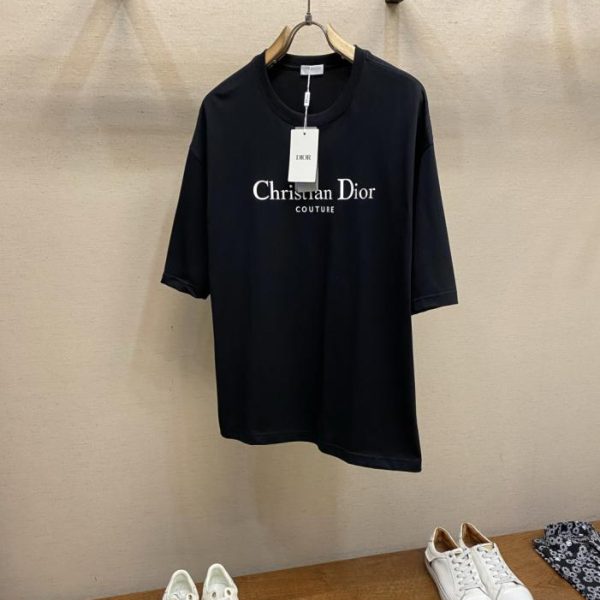 designer,replica,clothing,fake,1:1,lv,luxury,high quality Dior Classic Letter Print Short-Sleeve T-Shirt (T4ZOWF)