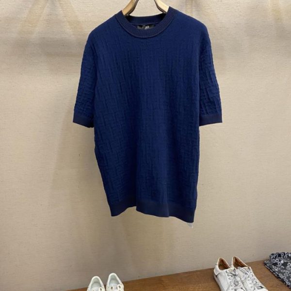designer,replica,clothing,fake,1:1,lv,luxury,high quality Fendi off-white cotton double-F Sellerid pullover (5XOHZ7)