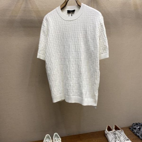 designer,replica,clothing,fake,1:1,lv,luxury,high quality Fendi off-white cotton double-F Sellerid pullover (N3CSFQ)