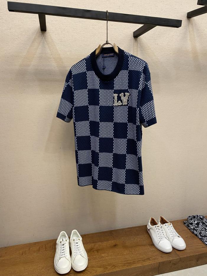 designer,replica,clothing,fake,1:1,lv,luxury,high quality LV Damier Cotton Knit Short-Sleeve Top with Rhinestone Embellishing (SZRF4Y) designer,replica,clothing,fake,1:1,lv,luxury,high quality LV Damier Cotton Knit Short-Sleeve Top with Rhinestone Embellishing (SZRF4Y)