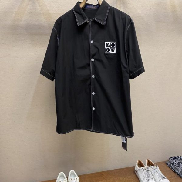 designer,replica,clothing,fake,1:1,lv,luxury,high quality New LV long-sleeved shirt (JD48OK)