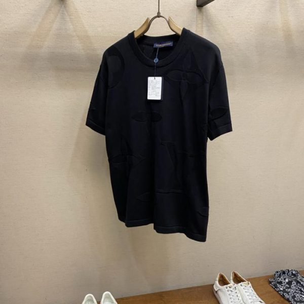 designer,replica,clothing,fake,1:1,lv,luxury,high quality LV Holiday Collection Crew Neck Logo Short-Sleeve T-Shirt (7Y7IQO)