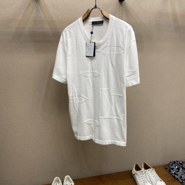 designer,replica,clothing,fake,1:1,lv,luxury,high quality LV Holiday Collection Crew Neck Logo Short-Sleeve T-Shirt (HR9T8O)