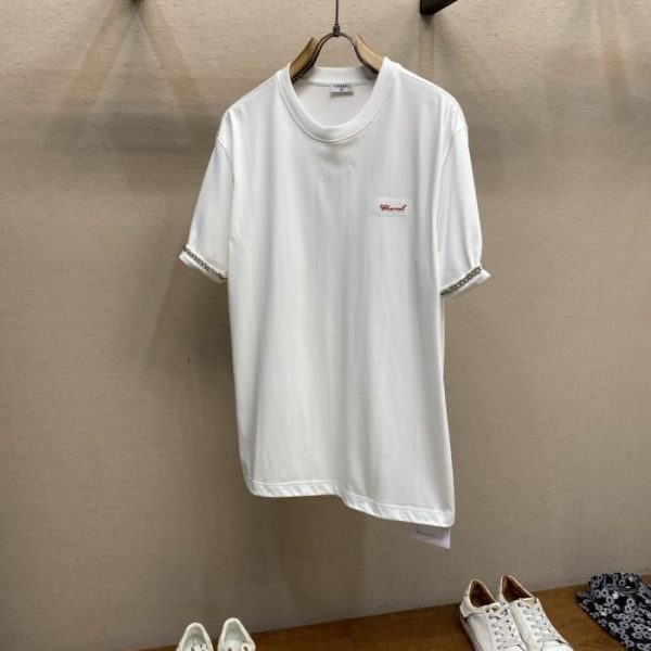 designer,replica,clothing,fake,1:1,lv,luxury,high quality CHANEL Summer New Arrival Pure Cotton Crew Neck Tee (AZH3NB)
