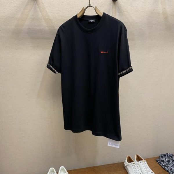 designer,replica,clothing,fake,1:1,lv,luxury,high quality CHANEL Summer New Arrival Pure Cotton Crew Neck Tee (LYS942)