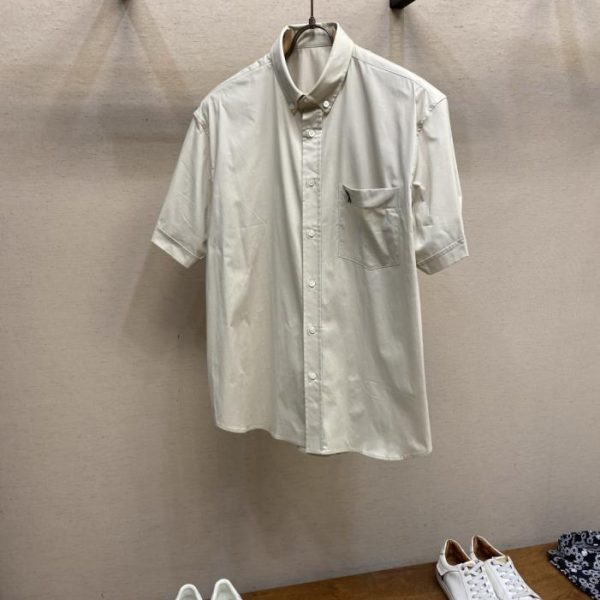 designer,replica,clothing,fake,1:1,lv,luxury,high quality AMI Stylish and Simple Short-Sleeve Shirt (1EW6JW)