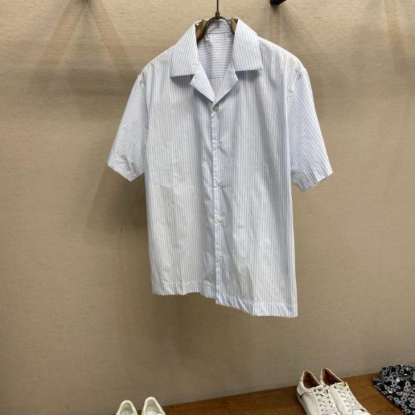 designer,replica,clothing,fake,1:1,lv,luxury,high quality Givenchy Stylish and Simple Striped Short-Sleeve Shirt (T4GBDW)