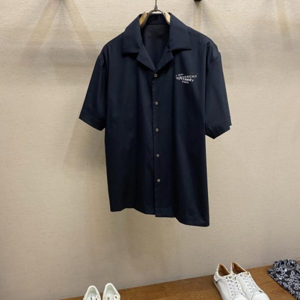 designer,replica,clothing,fake,1:1,lv,luxury,high quality Givenchy Stylish and Simple Short-Sleeve Shirt (73C4MG)