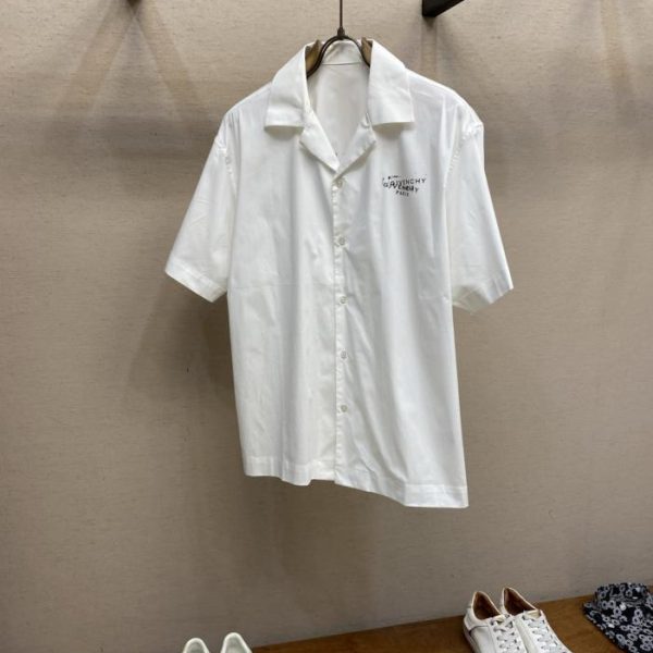 designer,replica,clothing,fake,1:1,lv,luxury,high quality Givenchy Stylish and Simple Short-Sleeve Shirt (GF4389)