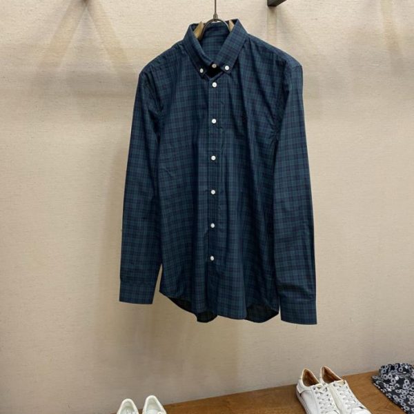 designer,replica,clothing,fake,1:1,lv,luxury,high quality Givenchy check logo embroidered details cotton poplin shirt (NXKWXC)