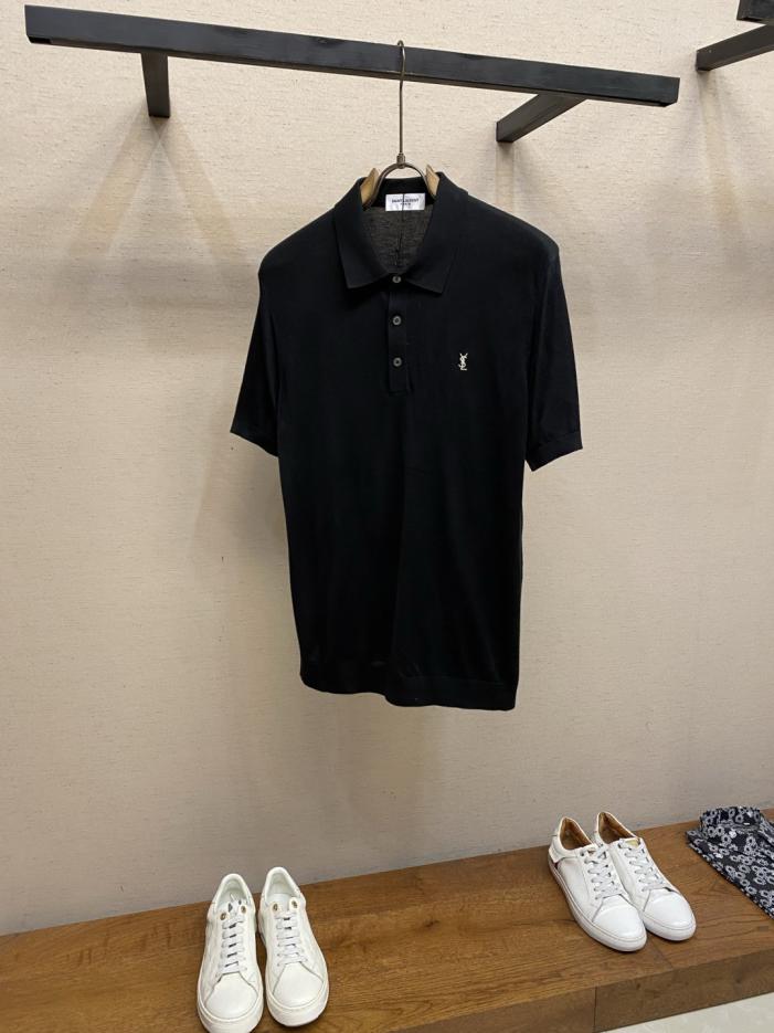 designer,replica,clothing,fake,1:1,lv,luxury,high quality YSL Merino Wool + Tencel Blend Knit Short-Sleeve T-Shirt with Collar (37J9RA) designer,replica,clothing,fake,1:1,lv,luxury,high quality YSL Merino Wool + Tencel Blend Knit Short-Sleeve T-Shirt with Collar (37J9RA)