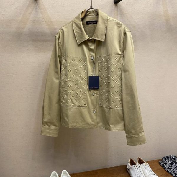 designer,replica,clothing,fake,1:1,lv,luxury,high quality LV New Collared Long-Sleeve Shirt (H5EMI6)