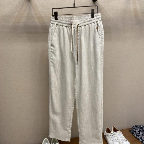 designer,replica,clothing,fake,1:1,lv,luxury,high quality LP Collection | Lyocell Linen Blend Casual Pants (J7OKDA)