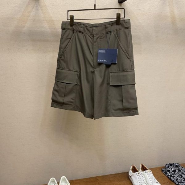 designer,replica,clothing,fake,1:1,lv,luxury,high quality Prada Bermuda Blend Shorts (19J8NF)