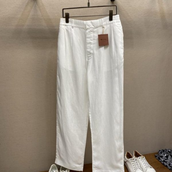 designer,replica,clothing,fake,1:1,lv,luxury,high quality Nuoyou Pianya: Understated Italian Luxury Style – Linen Double-Fold Casual Trousers (FXHCNJ)