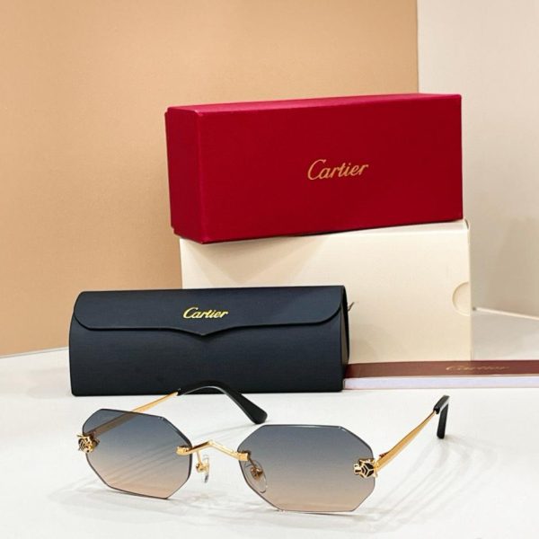 designer,replica,clothing,fake,1:1,lv,luxury,high quality Cartier rimless sunglasses, MODEL CT0599S (LAKXXN)