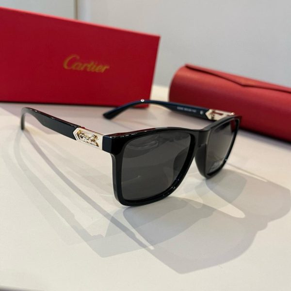 designer,replica,clothing,fake,1:1,lv,luxury,high quality Cartier sunglasses with a simple, iconic logo on the leg (HEZQF5)