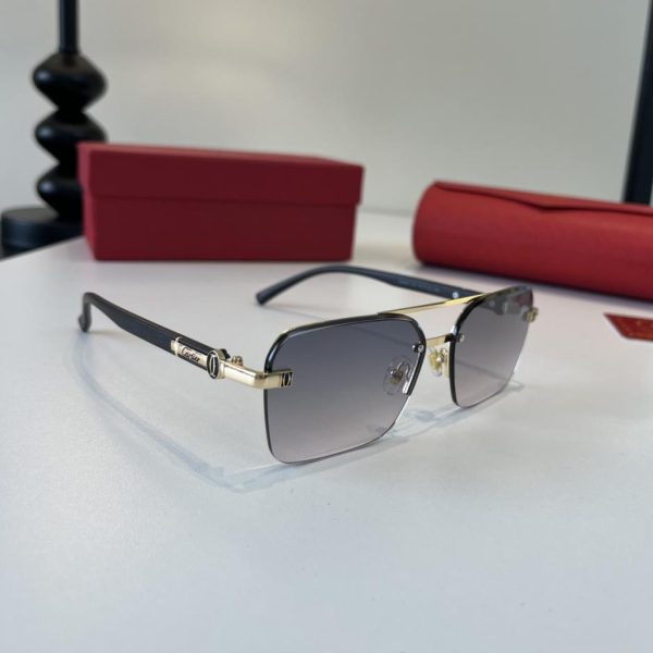 designer,replica,clothing,fake,1:1,lv,luxury,high quality CARTIER premium sunglasses made of metal PC temples with a frameless, ultra-light electroplating process (0QZSKM).