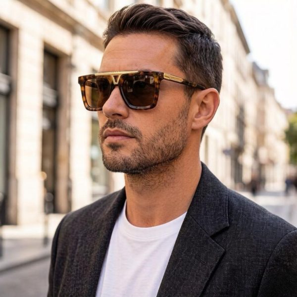 designer,replica,clothing,fake,1:1,lv,luxury,high quality Louis Vuitton Cyclone series black-rimmed sunglasses (9O2TT1)
