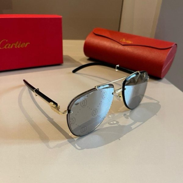 designer,replica,clothing,fake,1:1,lv,luxury,high quality Cartier men’s oversized aviator sunglasses (16J6U6)
