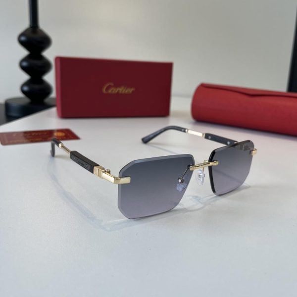 designer,replica,clothing,fake,1:1,lv,luxury,high quality CARTIER premium sunglasses, made of metal PC temples with frameless, ultra-light electroplating process (3VTJHV).