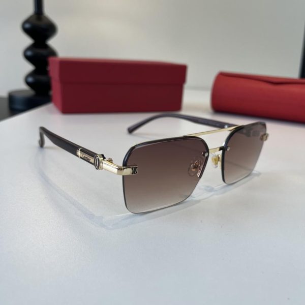 designer,replica,clothing,fake,1:1,lv,luxury,high quality CARTIER Precious Sunglasses – Metallic PC Temples with Frameless Ultra-Light Electroplating Process (VD7GE3)