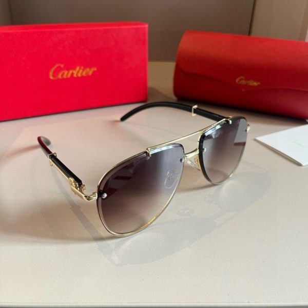 designer,replica,clothing,fake,1:1,lv,luxury,high quality Cartier men’s oversized aviator sunglasses (5O1NU0)