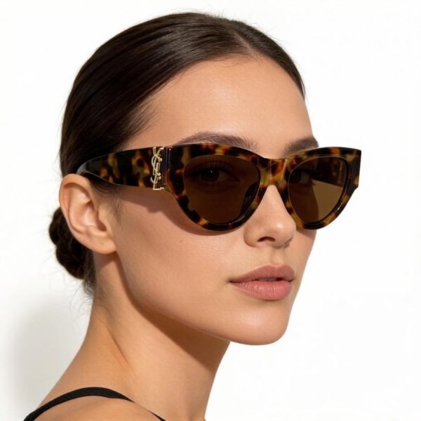 designer,replica,clothing,fake,1:1,lv,luxury,high quality New YSL sunglasses with the YSL logo on the side (LXE5W2)