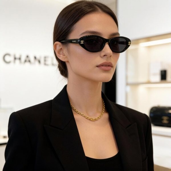 designer,replica,clothing,fake,1:1,lv,luxury,high quality Chanel sunglasses, the same style worn by many celebrities, new oversized frames, Polaroid ultra-clear sunglasses (TAF3Q6)