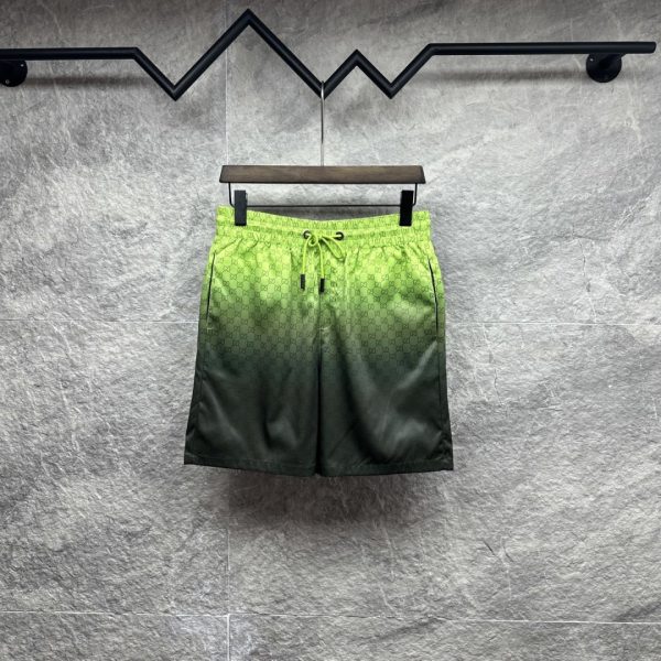 designer,replica,clothing,fake,1:1,lv,luxury,high quality Gucci’s new gradient color all-over logo print beach shorts for couples (QAGWG3)